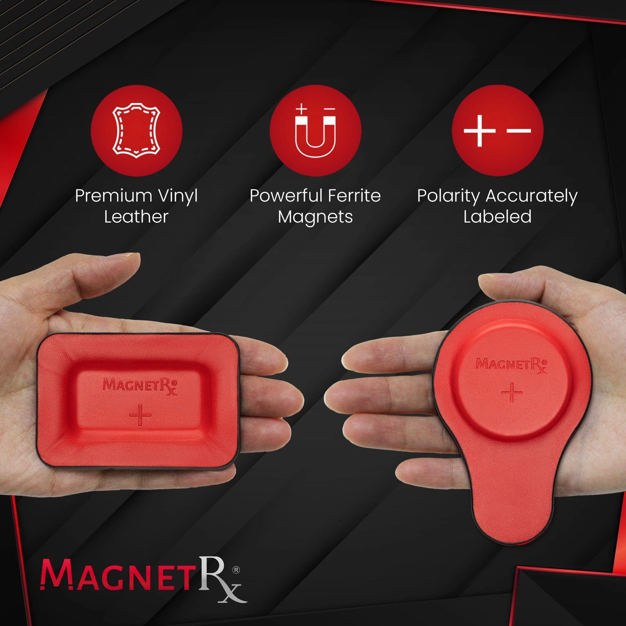 Biomagnetic Therapy Magnet Kit — Ferrite & Leather (12 Mixed Units) - Image 4