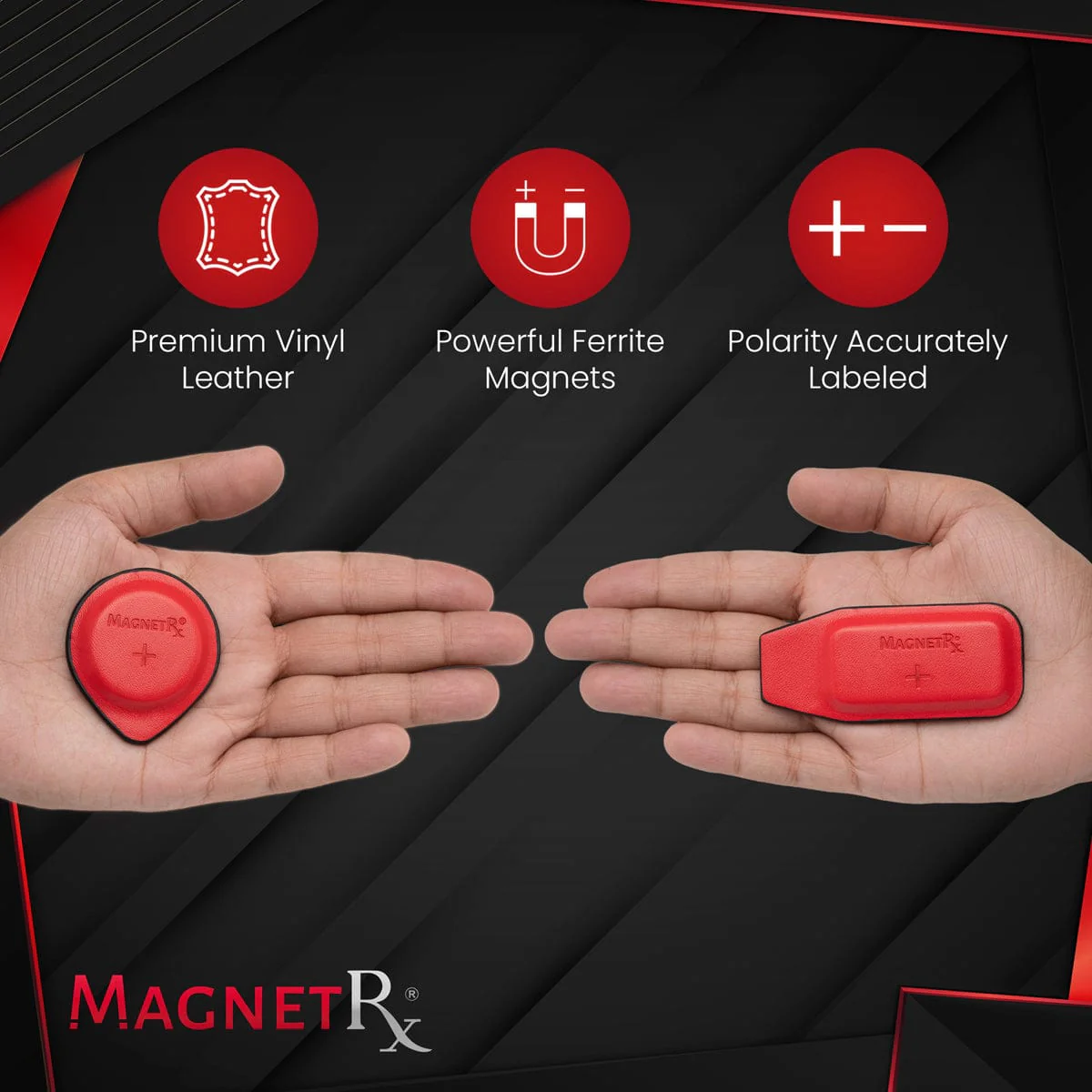 Biomagnetic Therapy Magnet Kit — Ferrite & Leather (16 Small Mixed Units) - Image 4