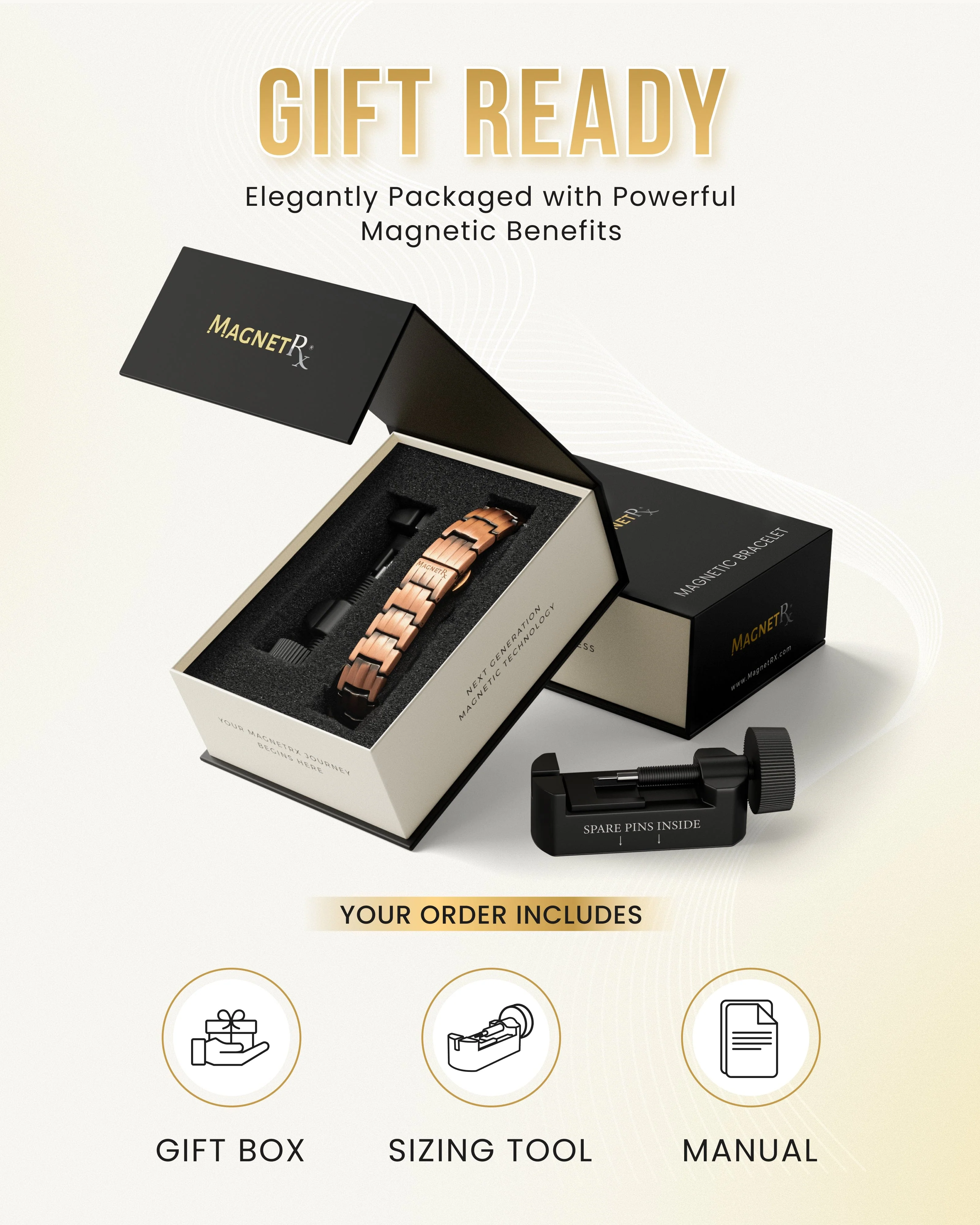EllipseMAX Magnetic Copper Bracelet for Men - Image 6