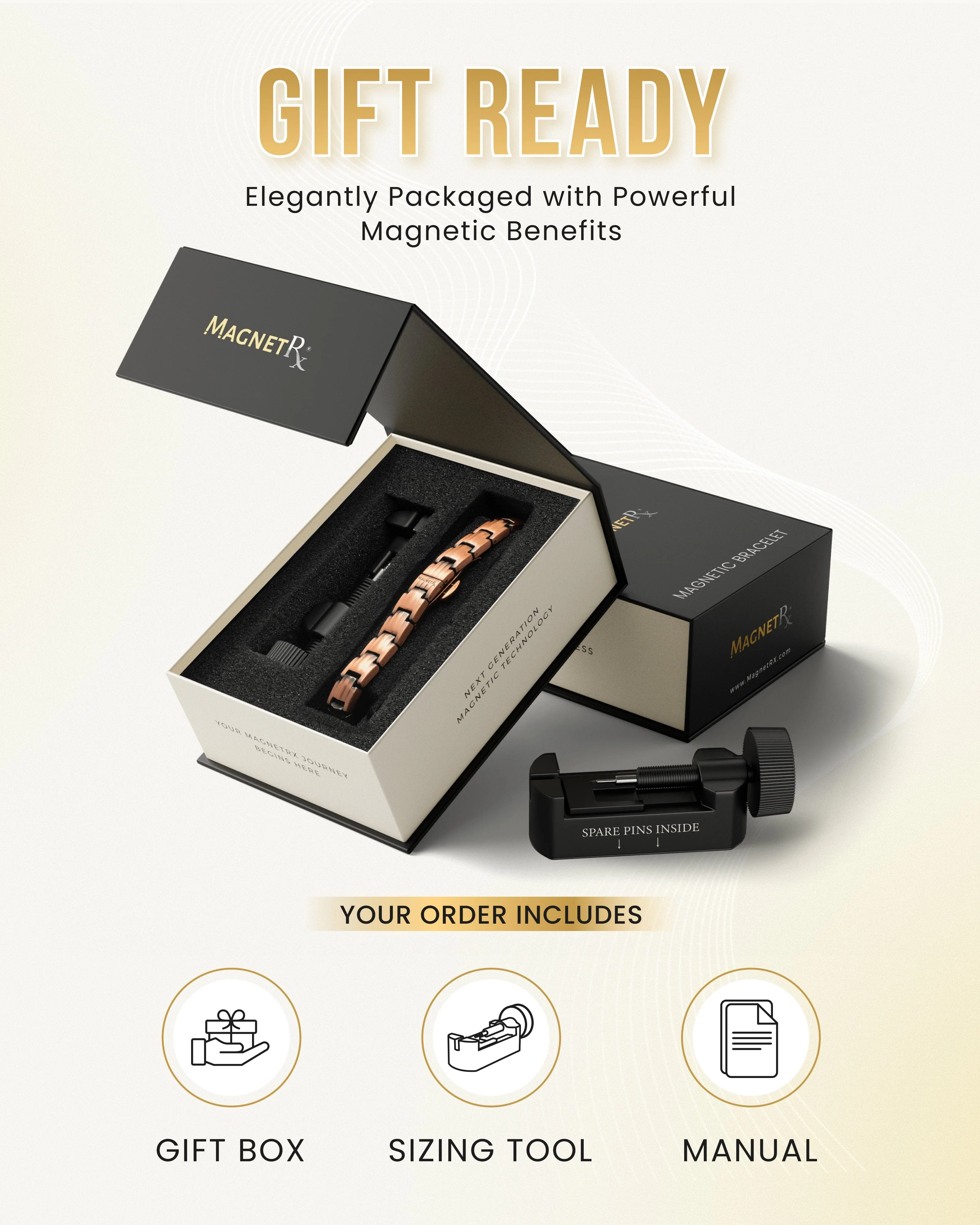 EllipseMAX Magnetic Copper Bracelet for Women - Image 7