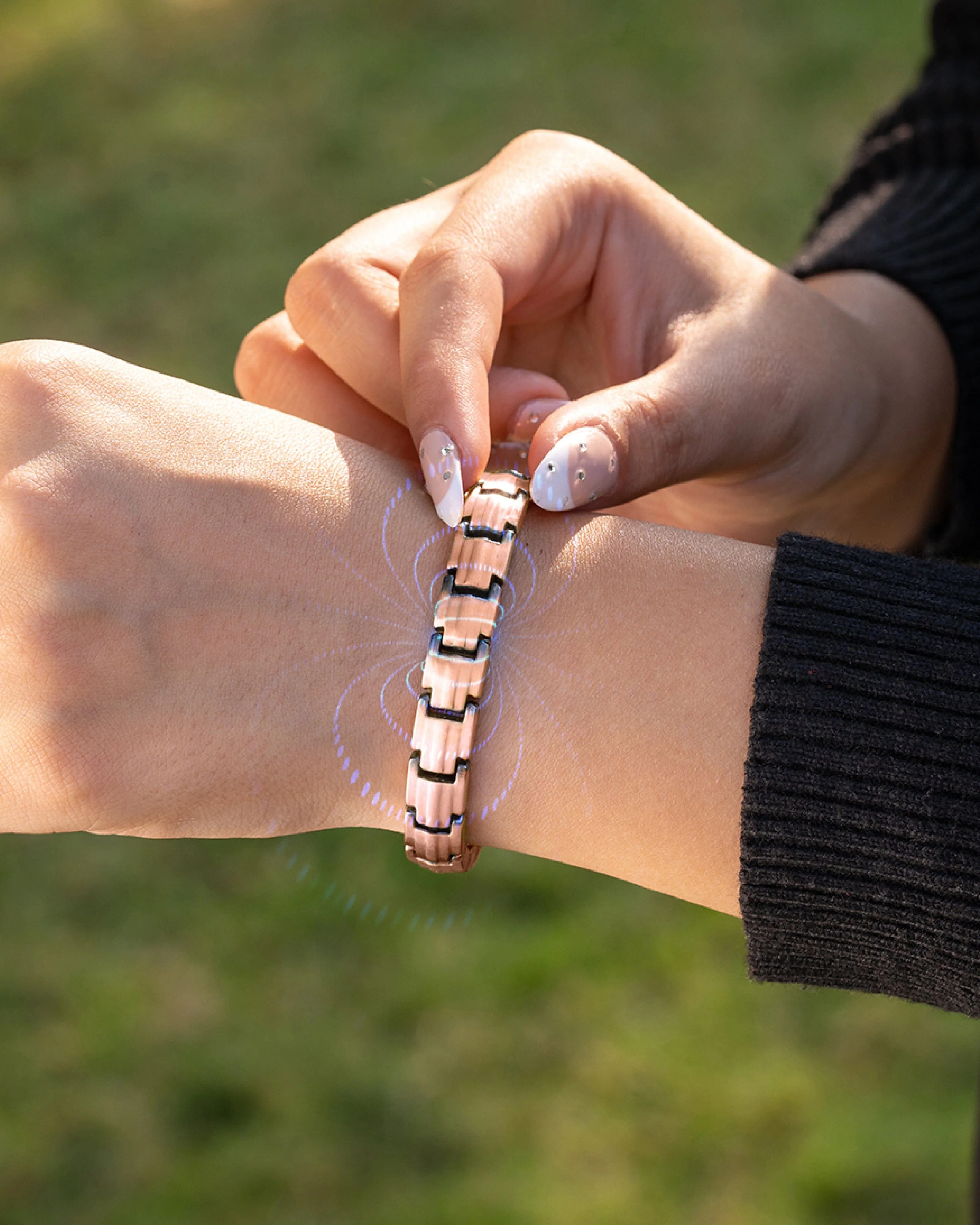 EllipseMAX Magnetic Copper Bracelet for Women - Image 9