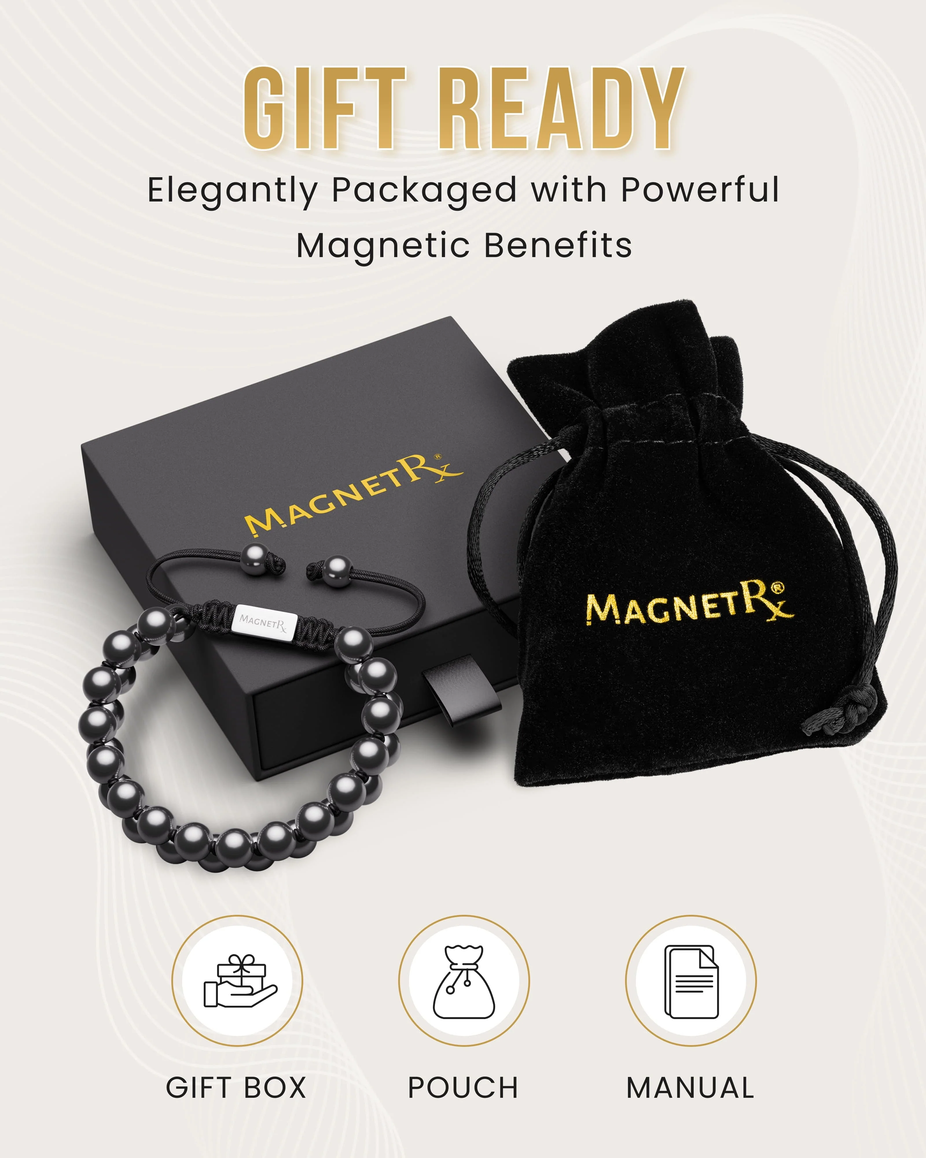 High Power Magnetic Hematite Bracelet Double Row - Image 6