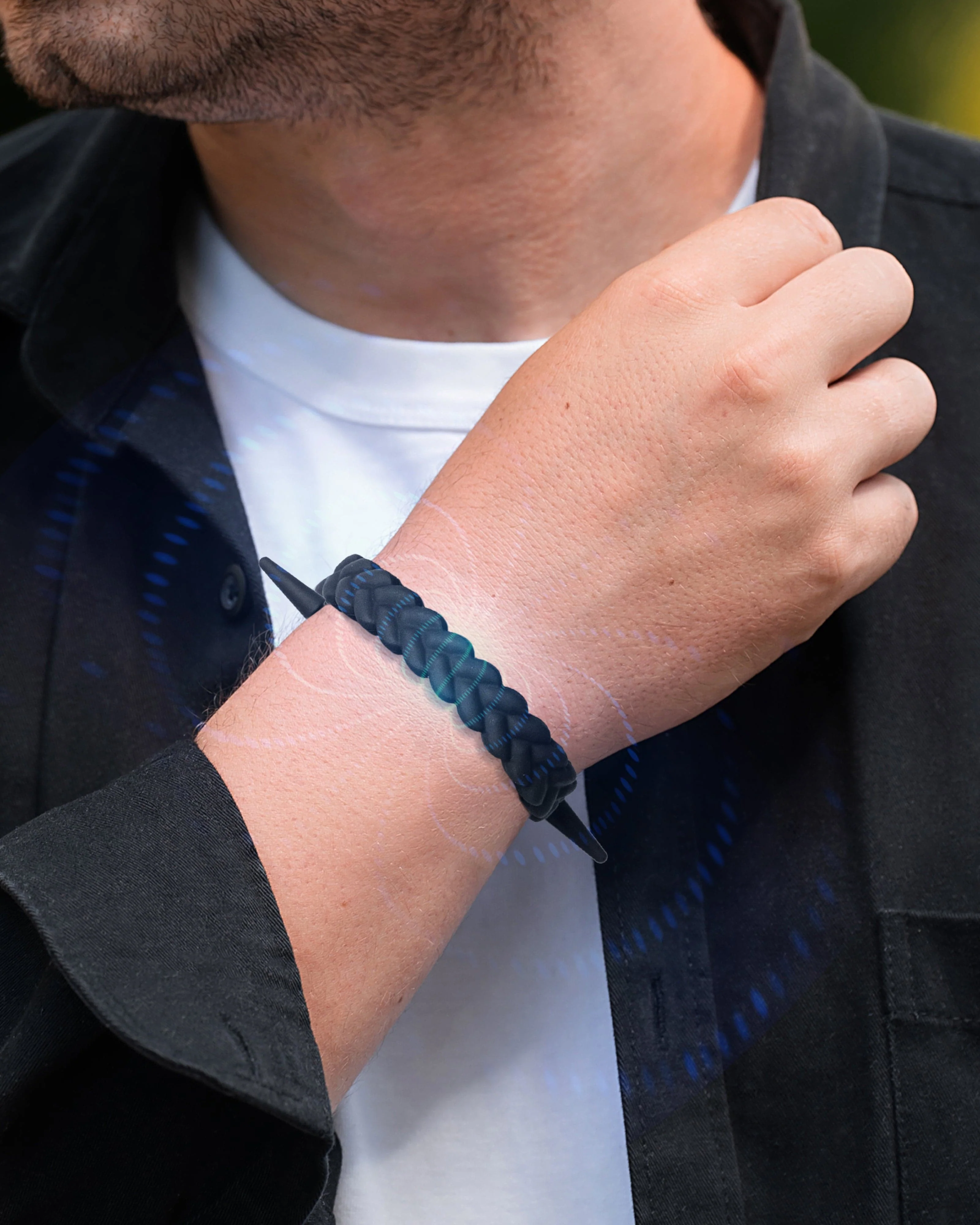 Magnetic Silicone Golf Bracelets (Braided) - Image 2
