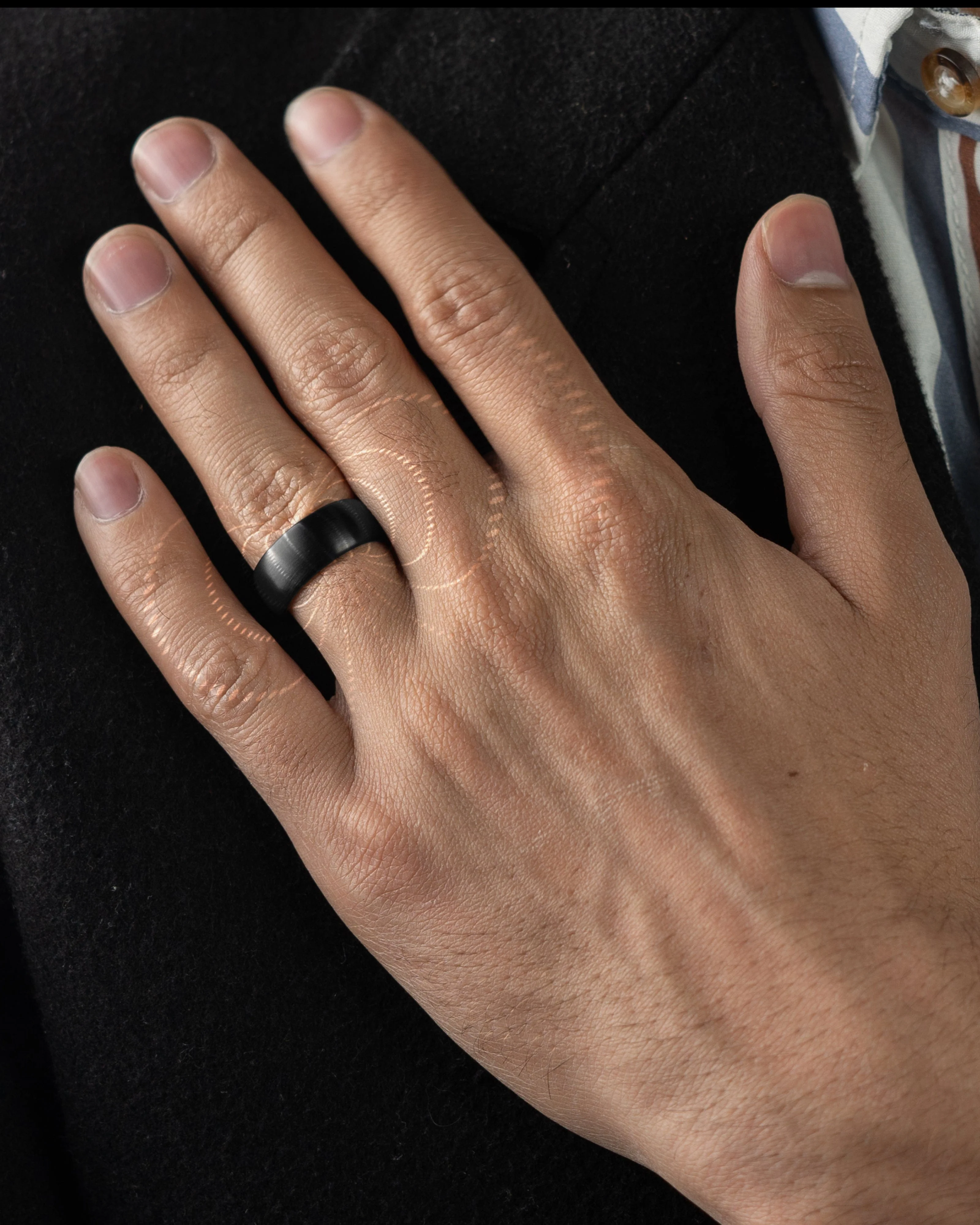Magnetic Therapy Ring (Brushed Black) - Image 8