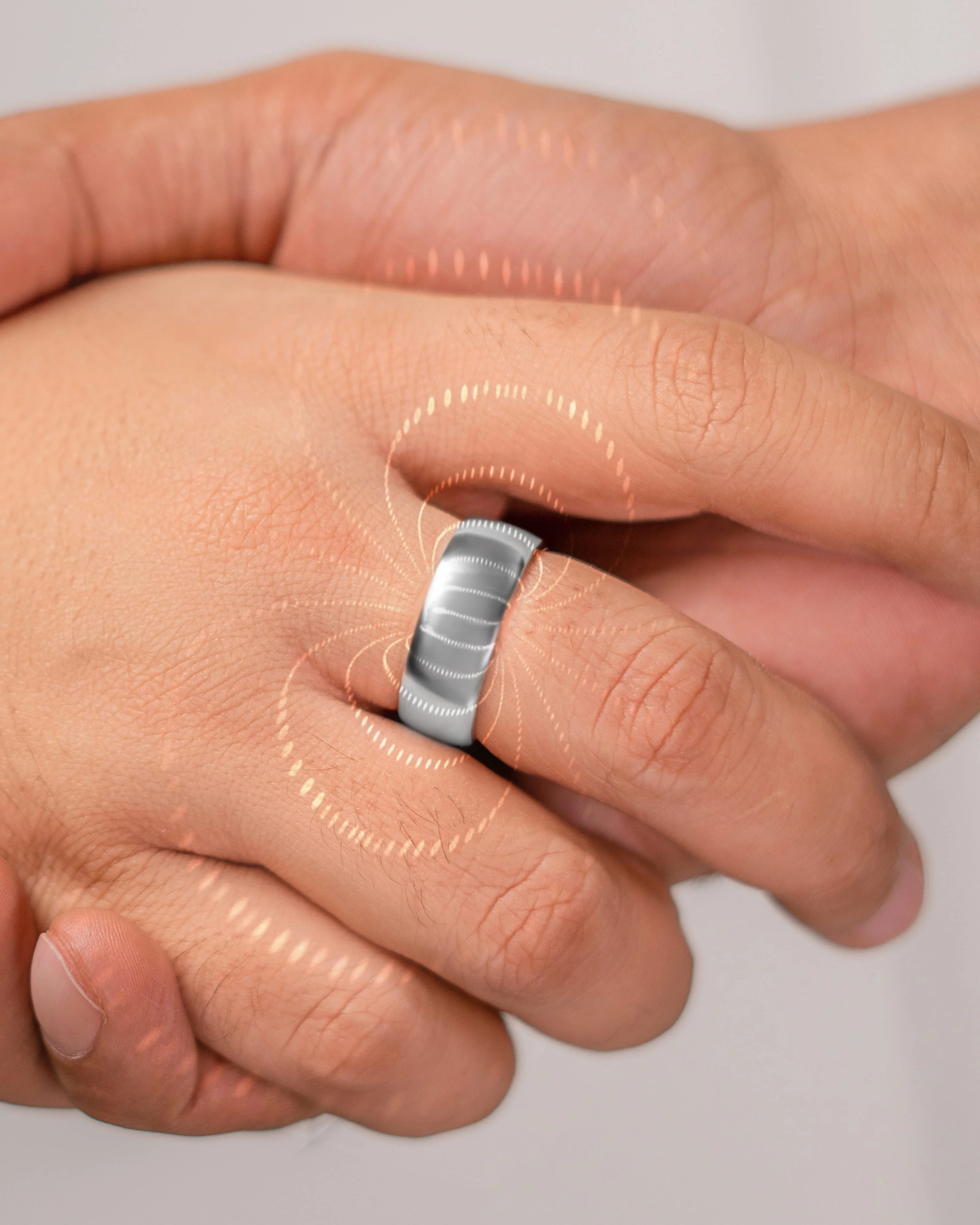 Magnetic Therapy Ring (Polished Silver) - Image 8