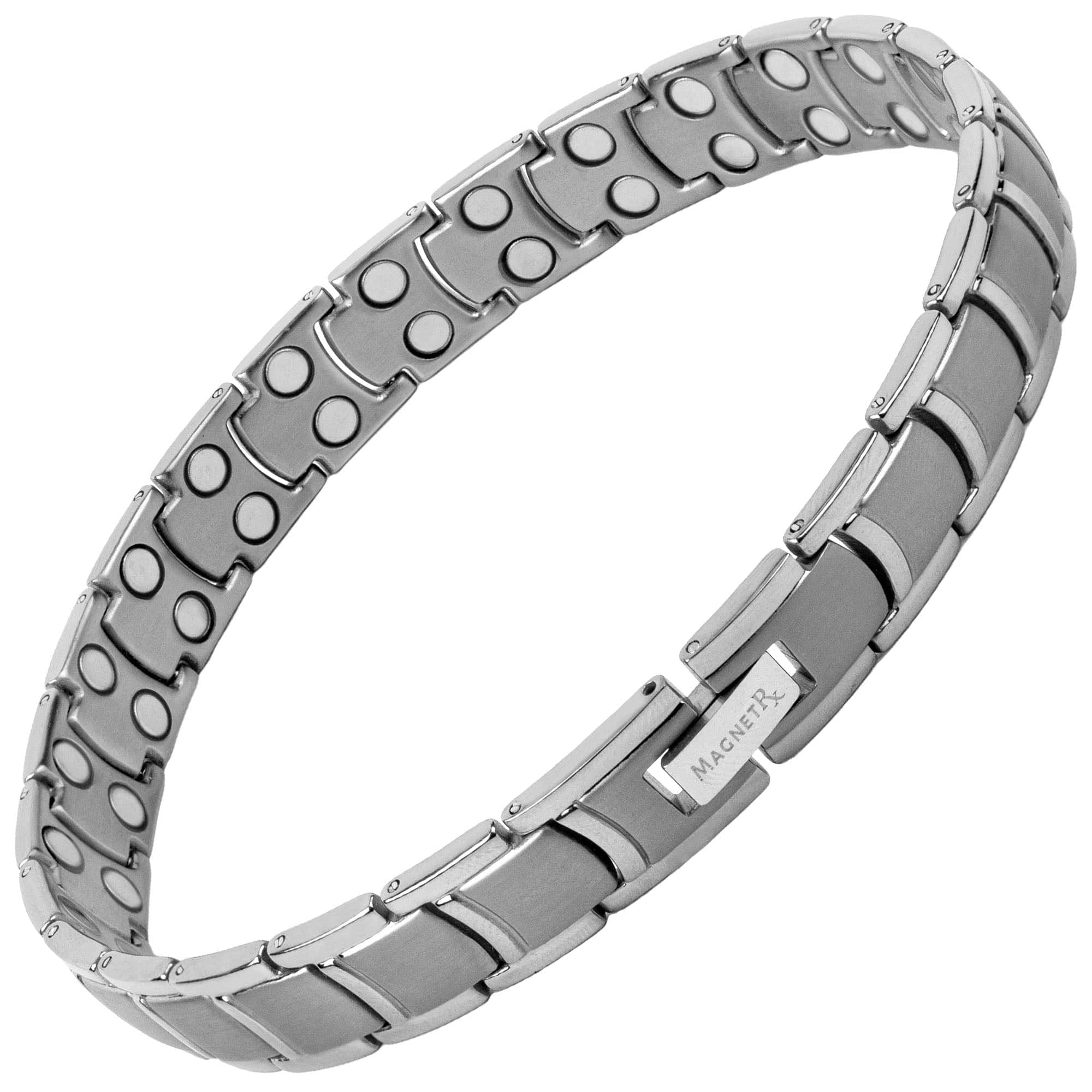 Ultra Strength Titanium Magnetic Therapy Anklet for Men (Silver) - Image 9