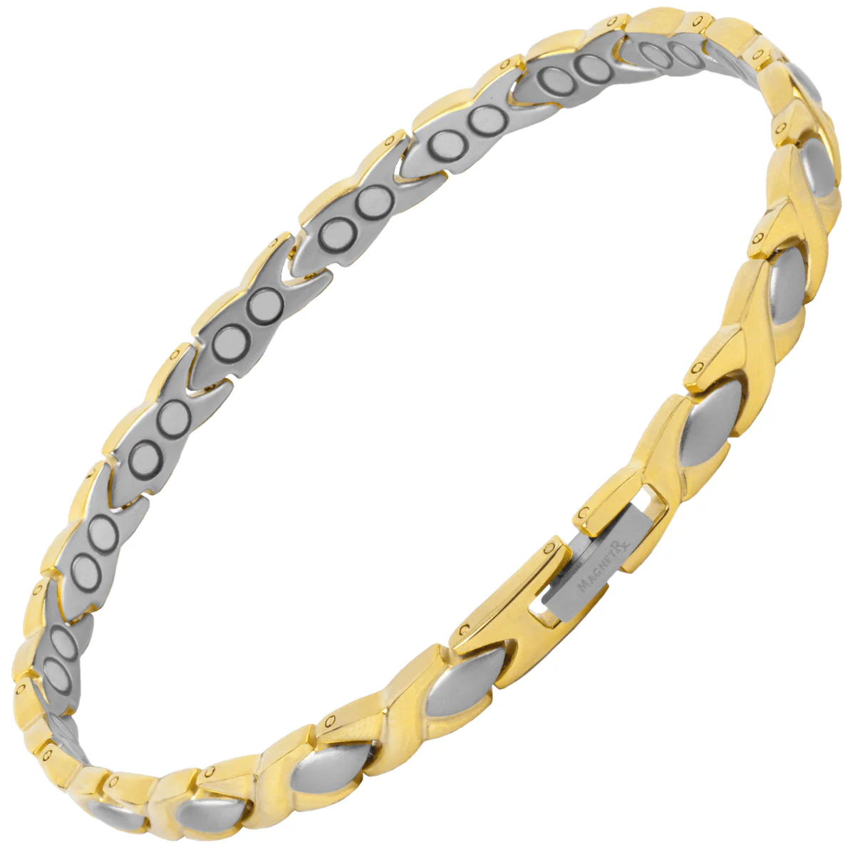 Ultra Strength Titanium Magnetic Therapy Anklet for Women (Gold & Silver) - Image 10